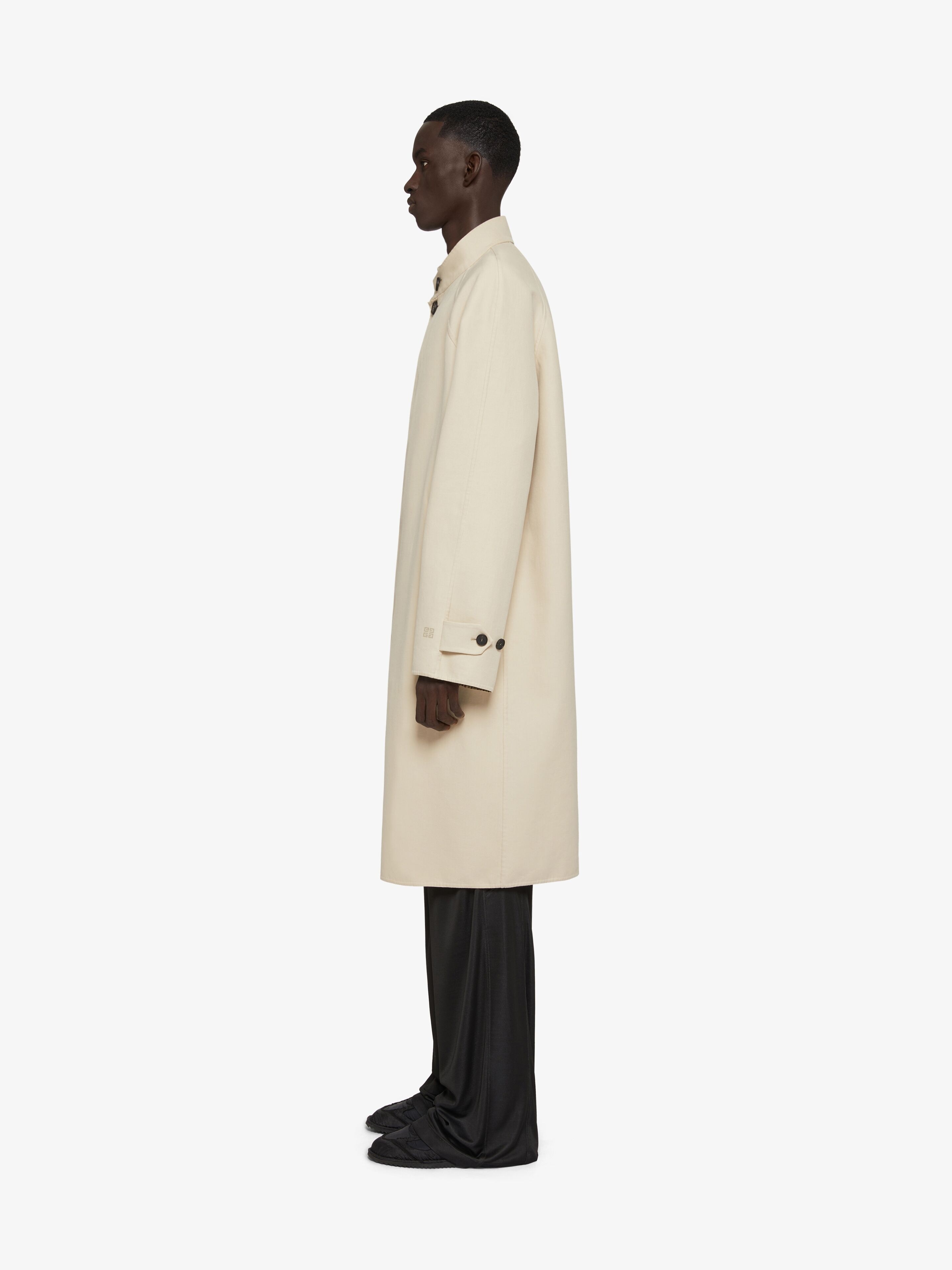 TRENCH-COAT IN COTTON CANVAS - 3