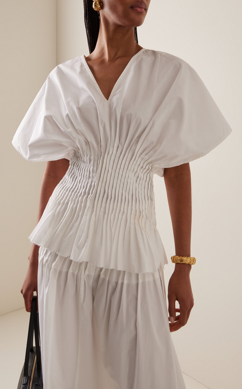 House of Dagmar Cotton Poplin Top white outlook