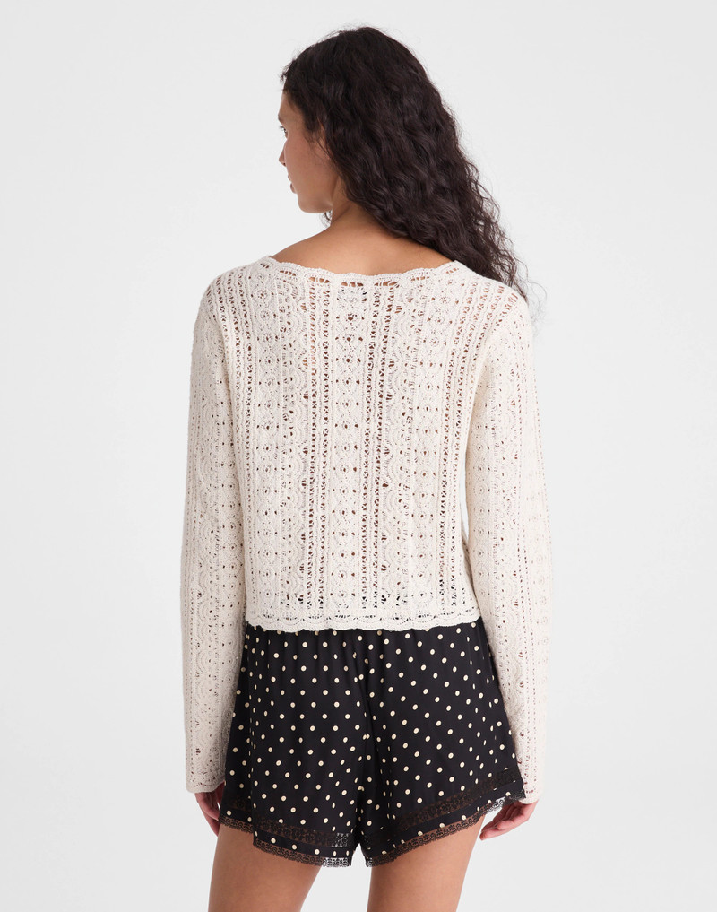 Madewell Open-Knit Lace Cardigan outlook