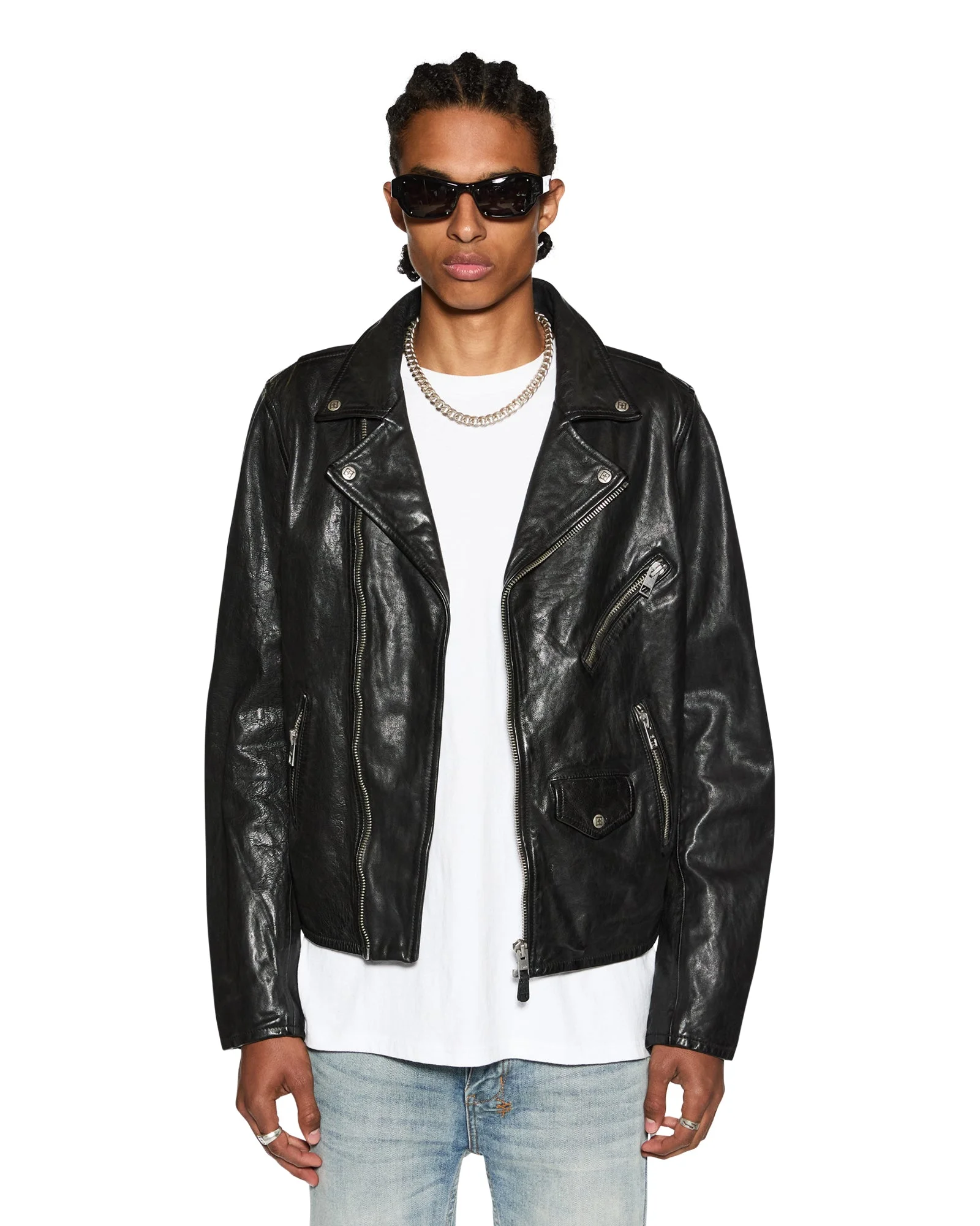 CAPITOL LEATHER JACKET BLACK - 1
