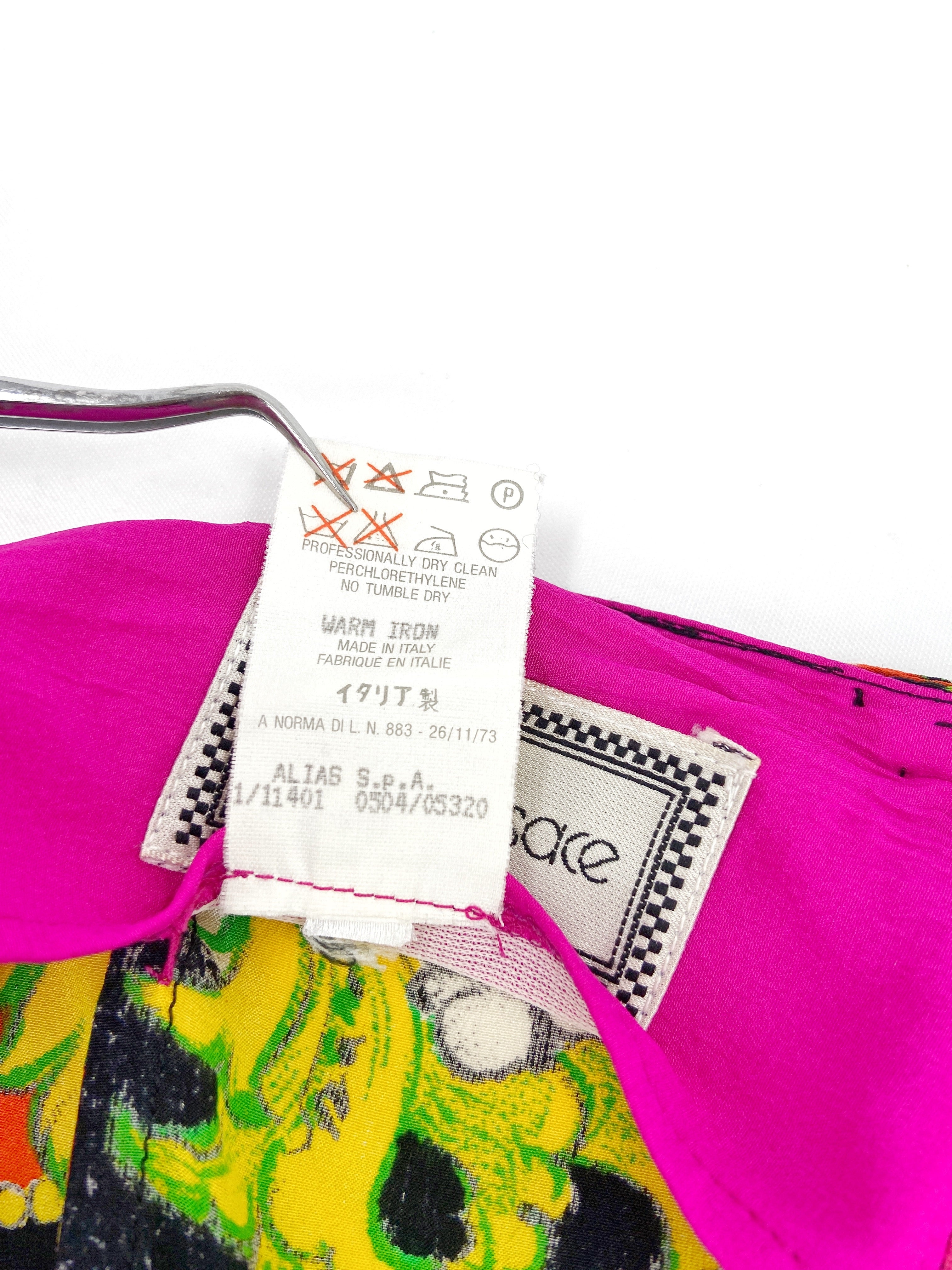 Gianni Versace Spring 1991 Abstract Baroque Draped Sarong Pant Top Ensemble 38 - 16