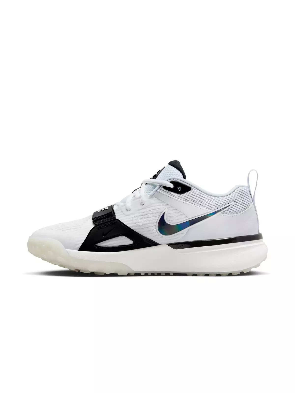Air Zoom Diamond Elite Turf "White/Black/Pure Platinum/Bright Crimson" Men's Baseball Shoe - 4
