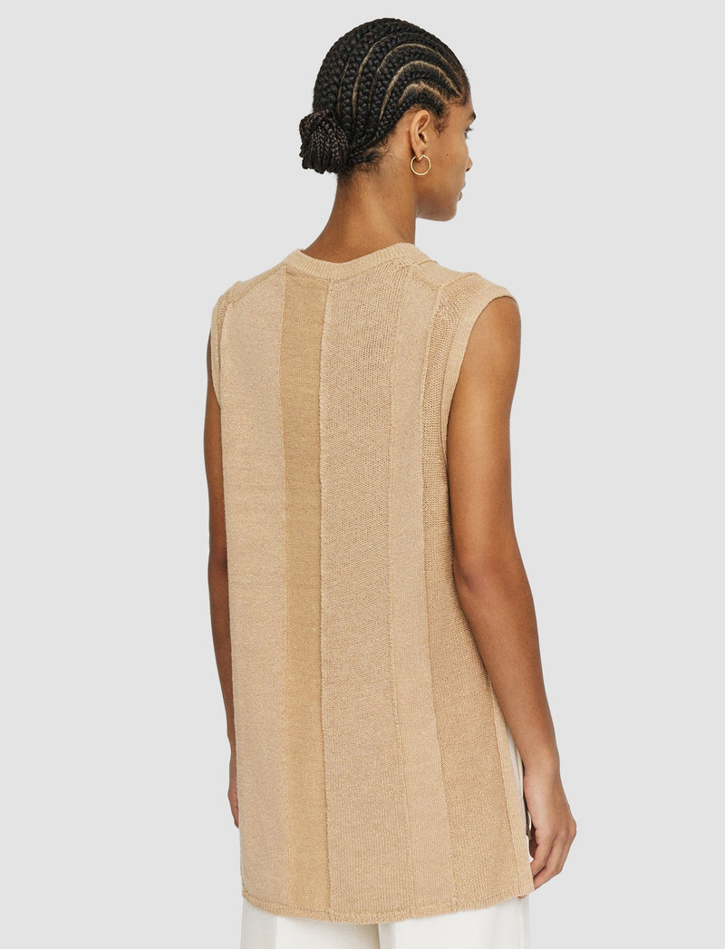 Linen Blend Knitted Tank Top 4