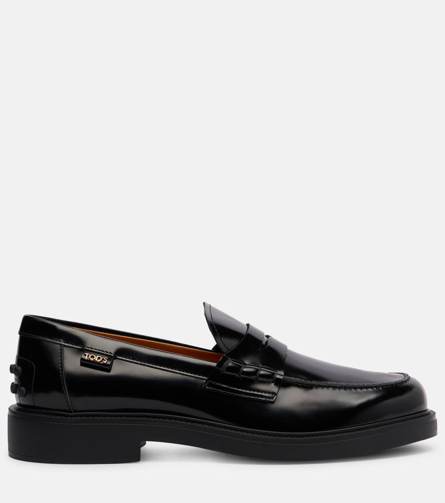 Leather penny loafers - 4