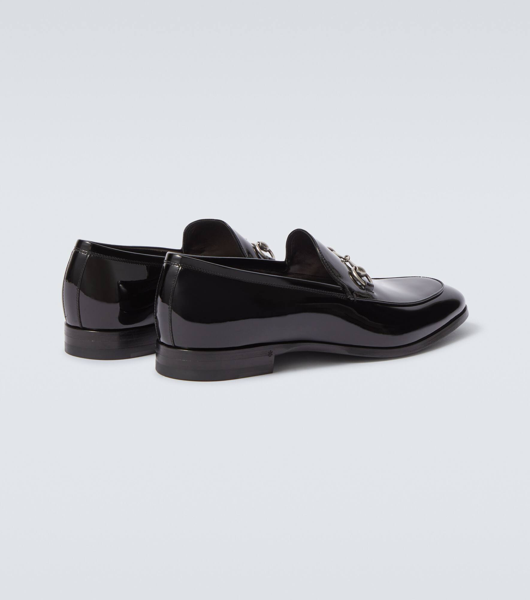 Horsebit patent leather loafers - 6