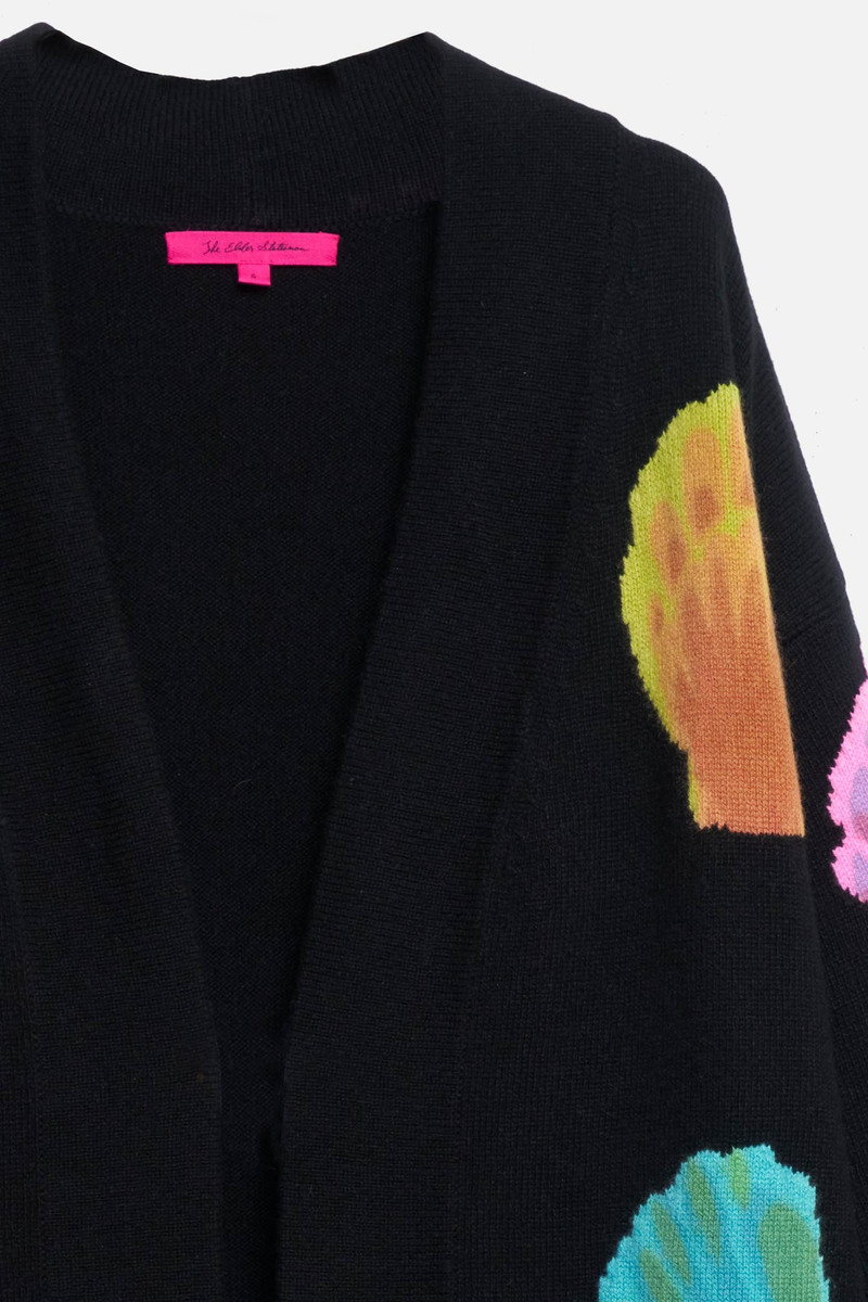 WATERCOLOR SHELL SLOUCHY CARDI 6