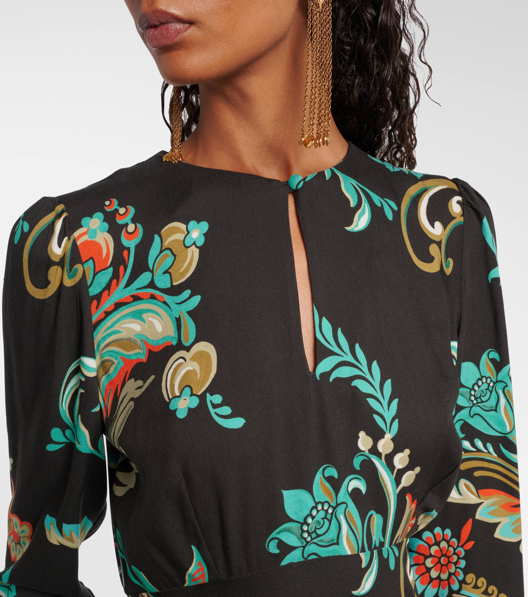 Floral midi dress - 4