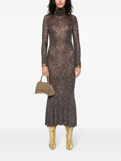 BALENCIAGA sequinned long dress outlook