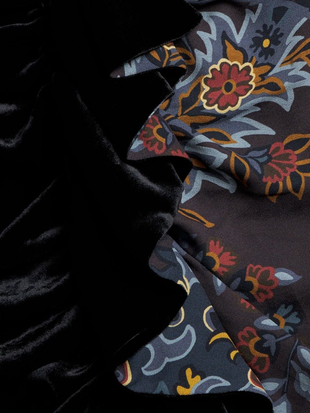 asymmetric paisley-print midi skirt - 6