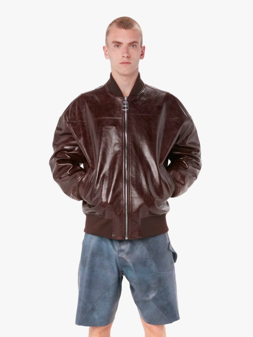 PULLER BLOUSON LEATHER JACKET - 2