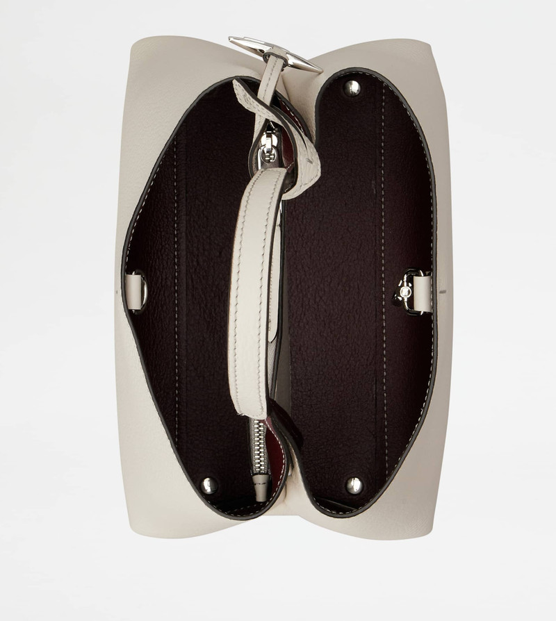 BAG IN LEATHER MICRO - GREY 3