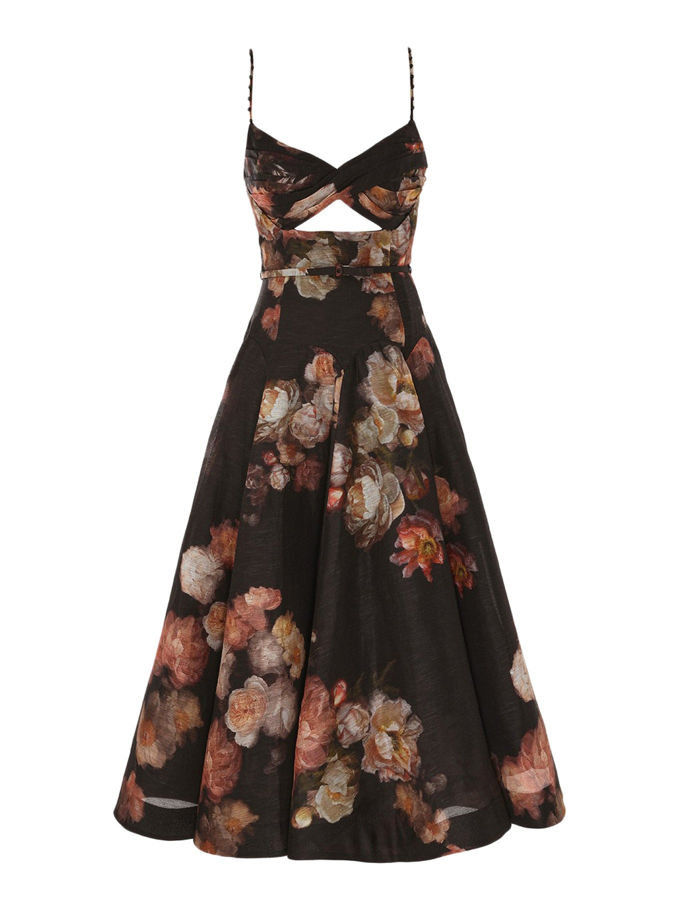 HYPNOTIC CROSSED MIDI DRESS - 2