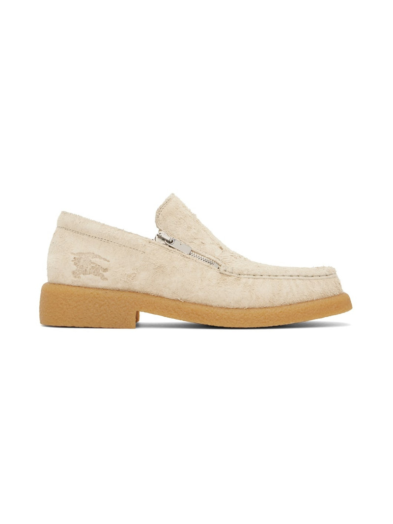 Beige Suede Chance Loafers 1