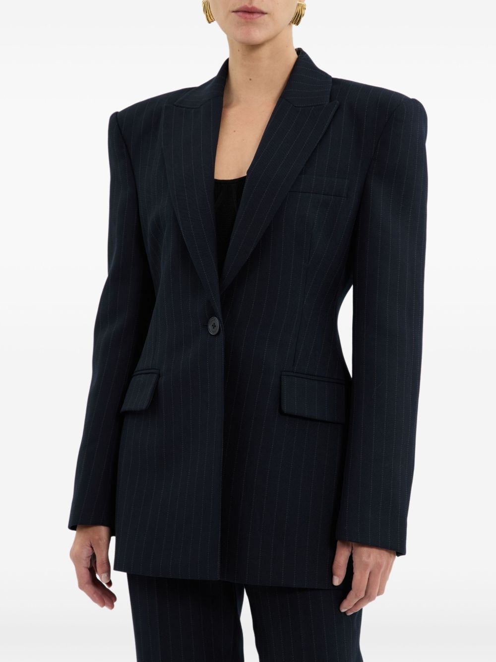 Maxwell pinstriped blazer - 5