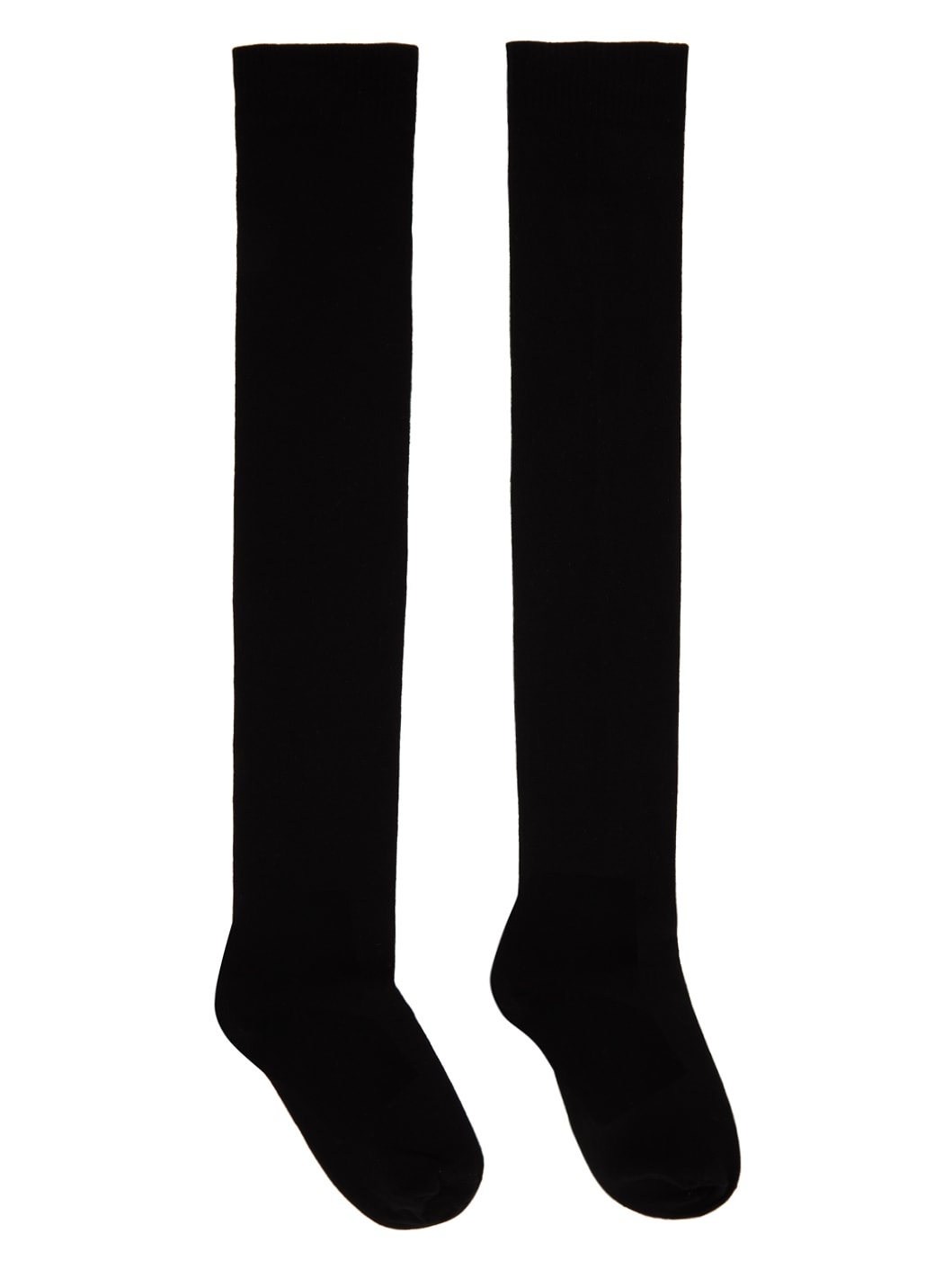 Black Semi-Sheer Socks - 1