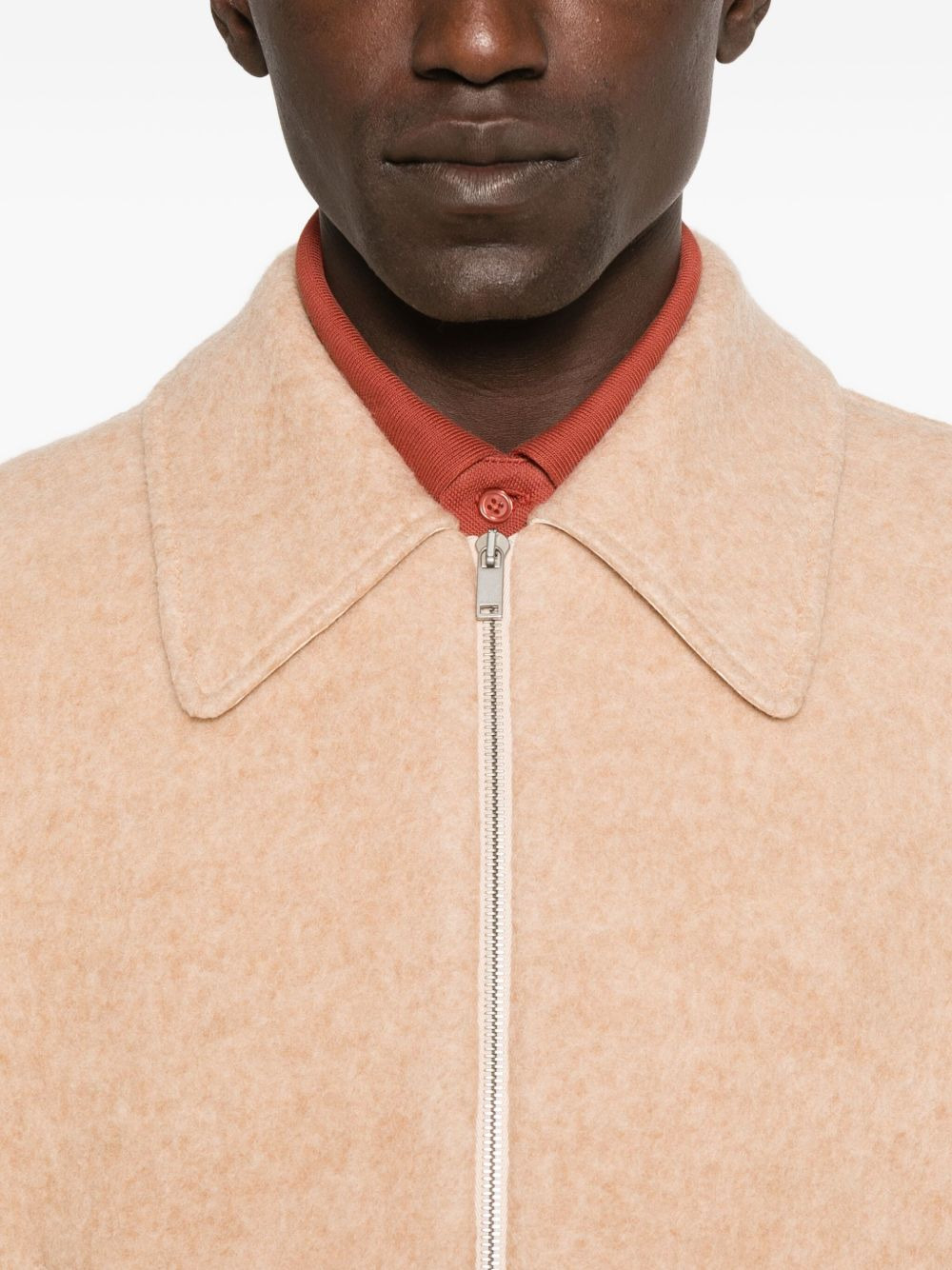 zip-front pocket bomber jacket - 5