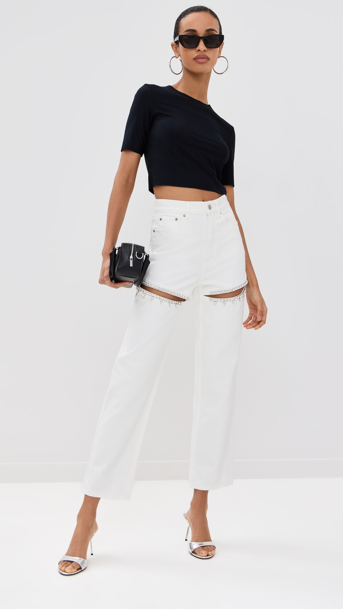 Crystal Slit Jeans - 4