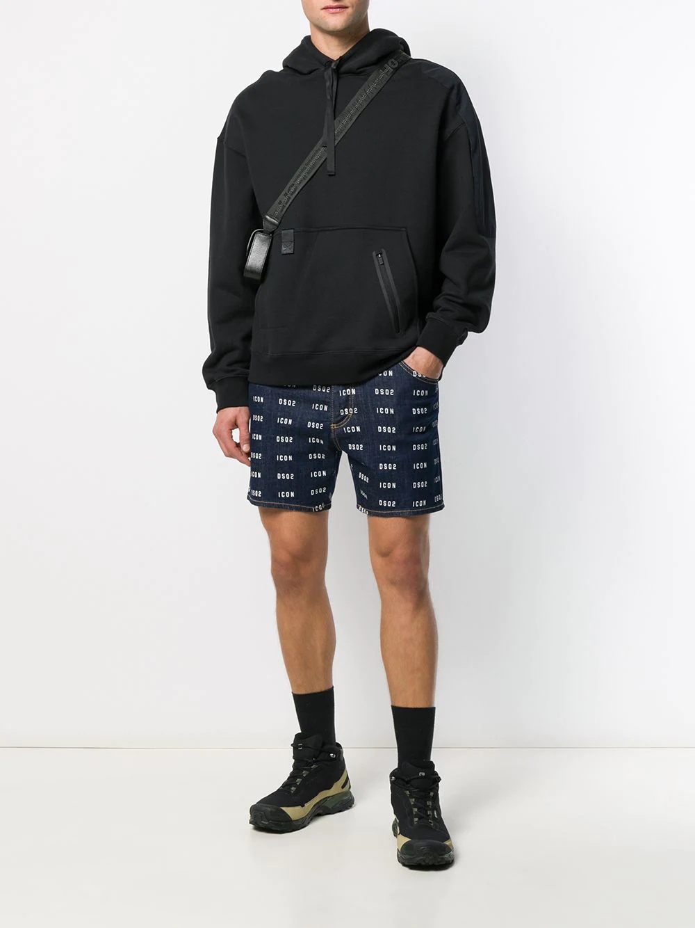 ICON DSQ2 logo denim shorts - 2