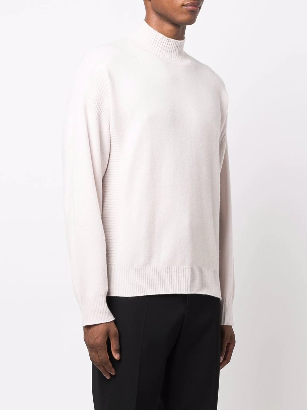 high-neck knitted jumper - 3