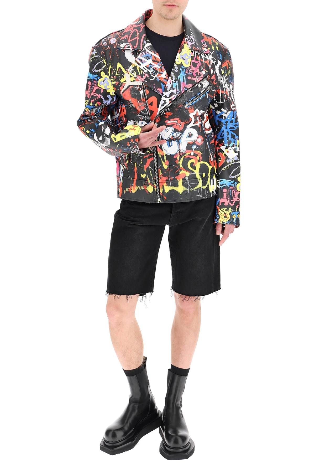 GRAFFITI BIKER JACKET - 2