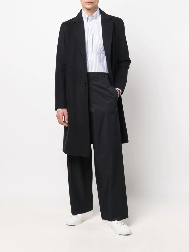 Mackintosh BLOOMSBURY NAVY & WHITE COTTON SHIRT outlook