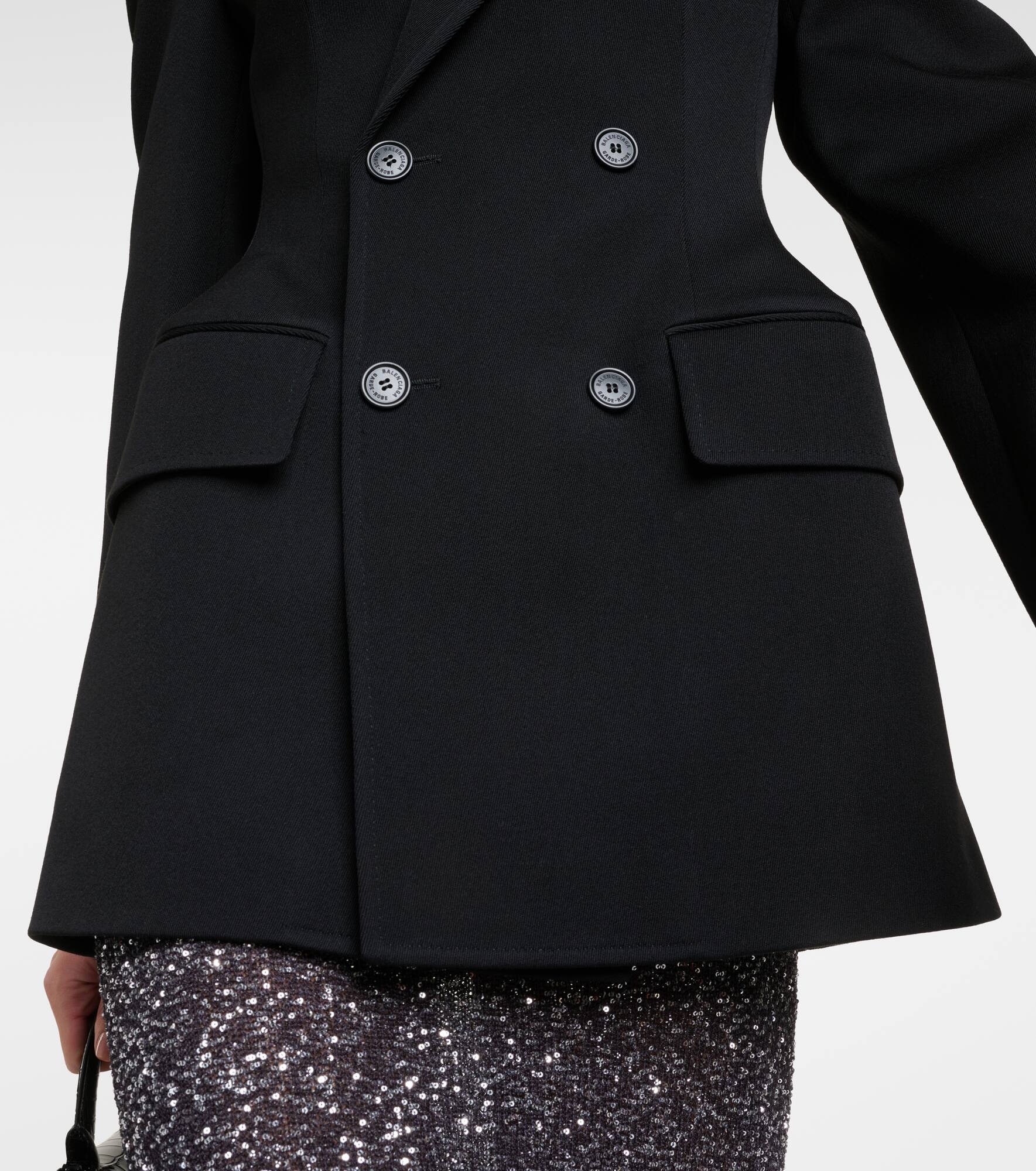 Hourglass wool blazer - 5