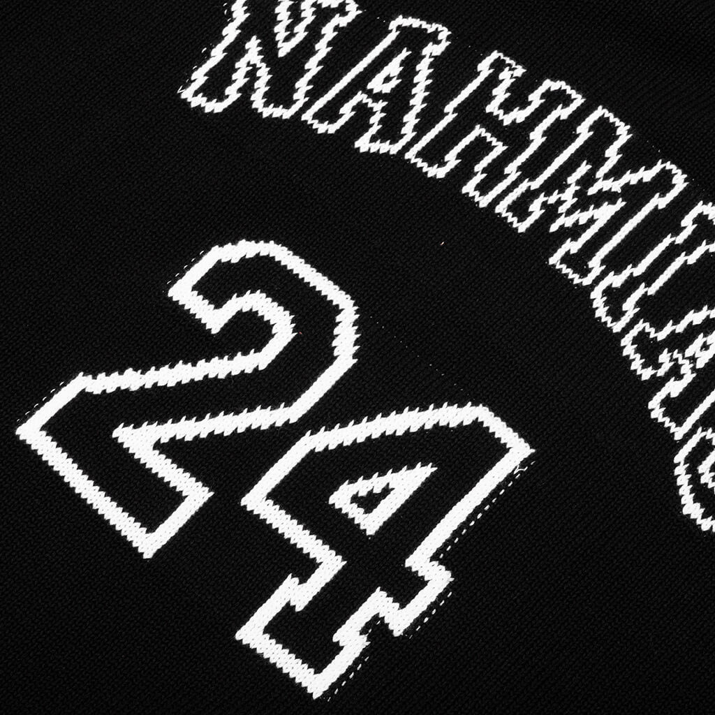 KNITTED 24 BASKETBALL JERSEY - BLACK - 3