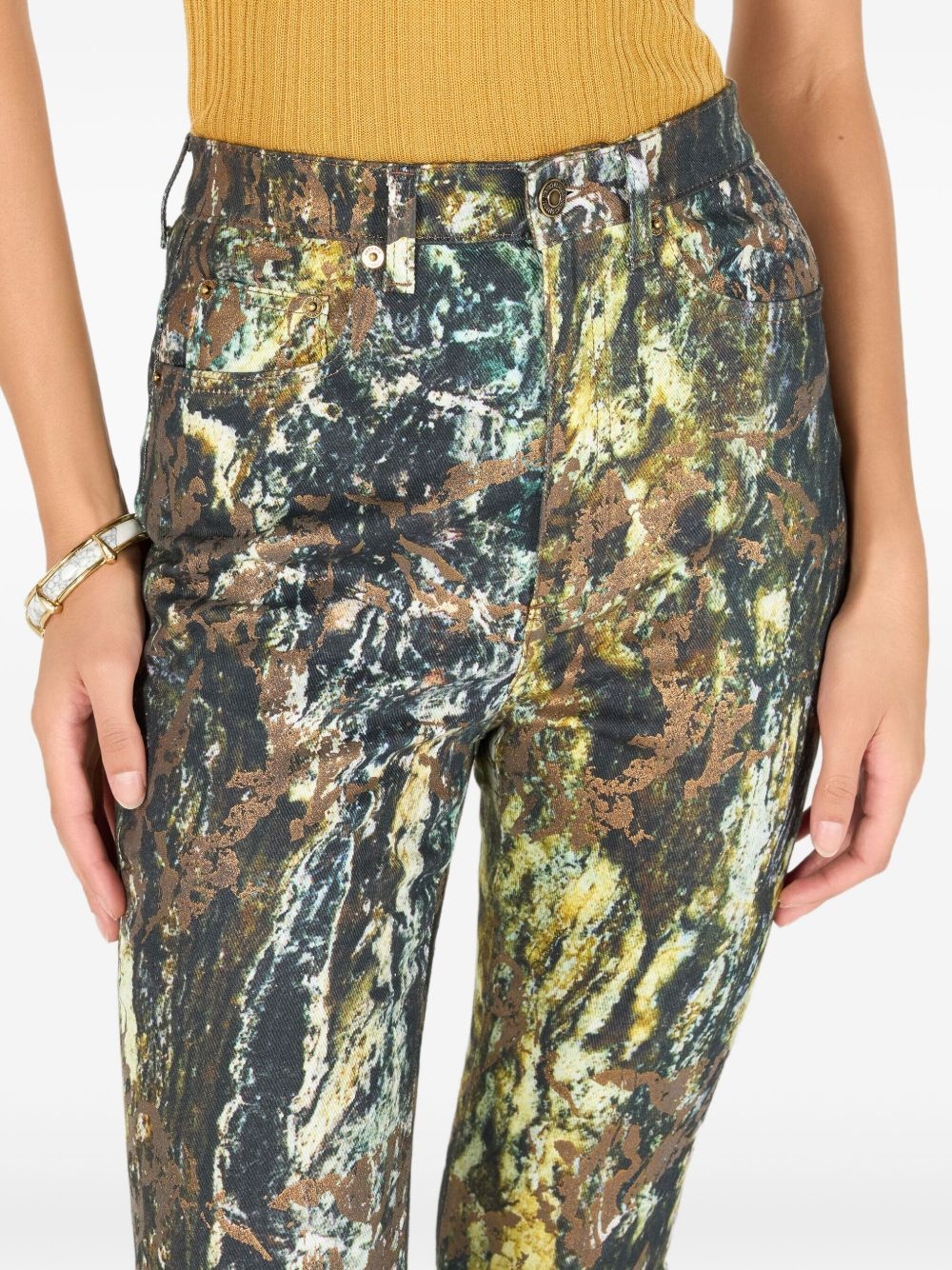 mable-print trousers - 5