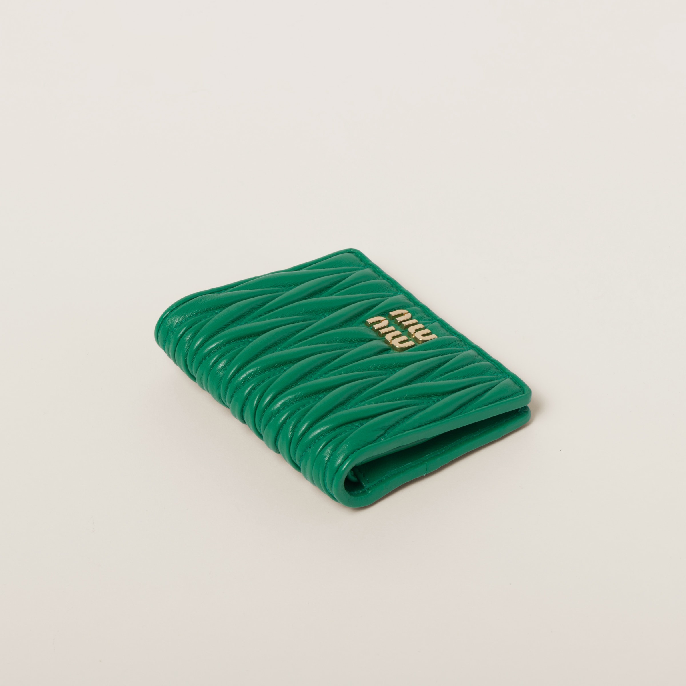 Small matelassé nappa leather wallet - 4