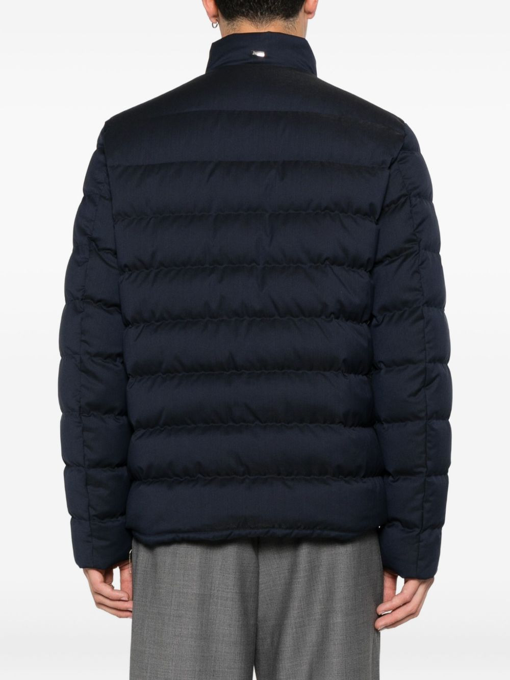 padded zip-front jacket - 4