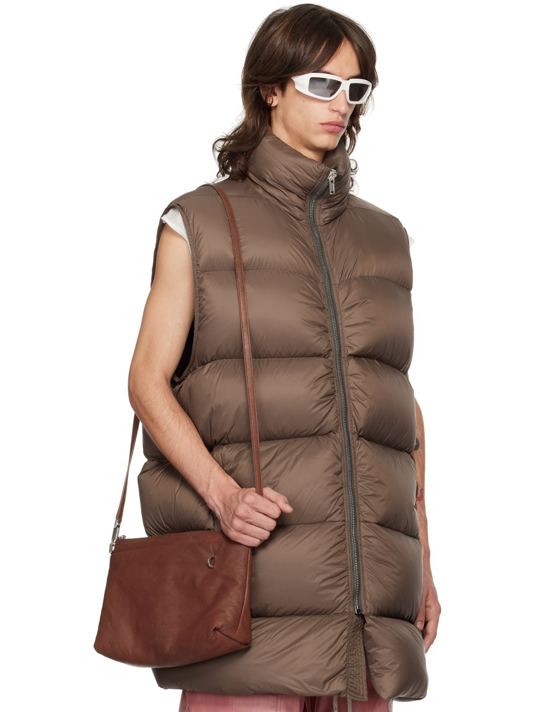 Brown Porterville Flight Down Vest - 2