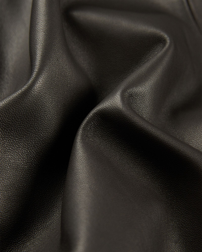 Regular fit leather jacket 7