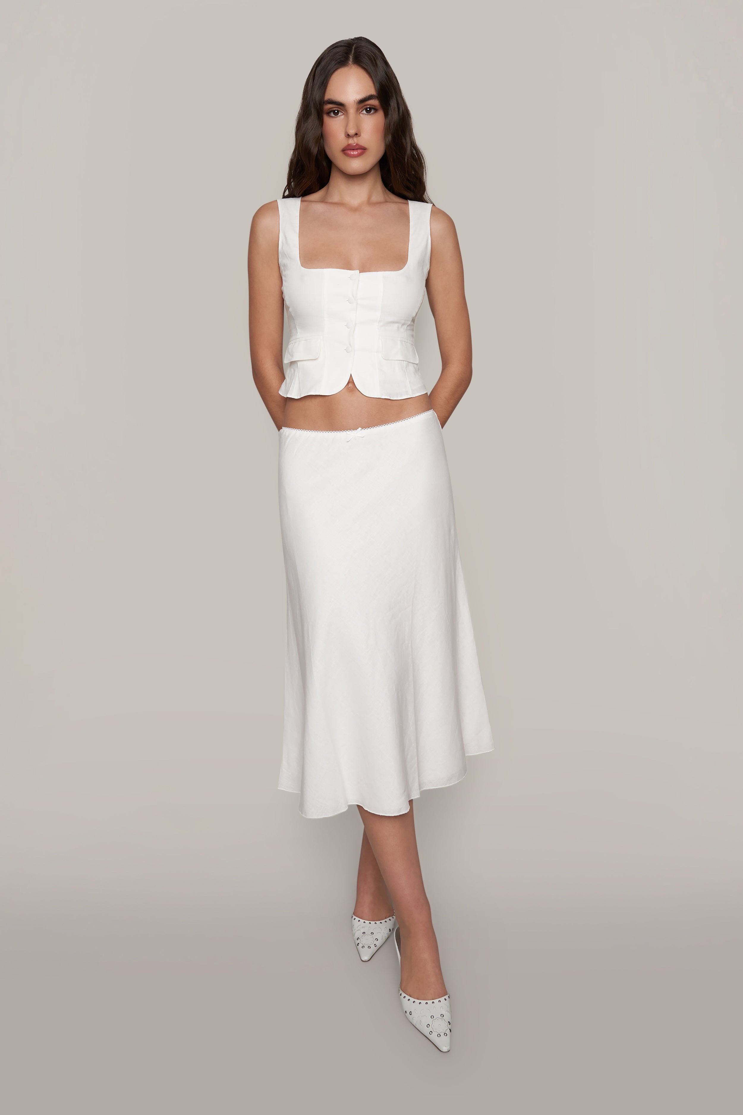 PALOMA LINEN SKIRT - 2