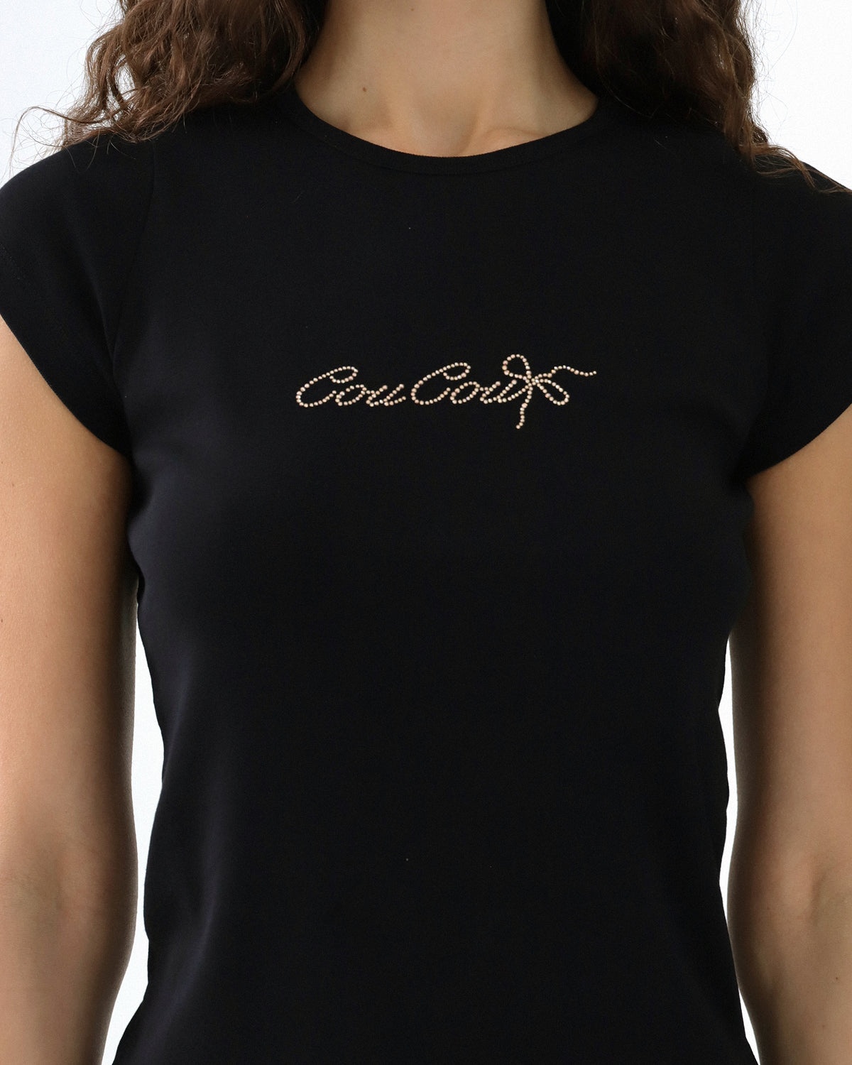 The Crystal Baby Tee Black - 5