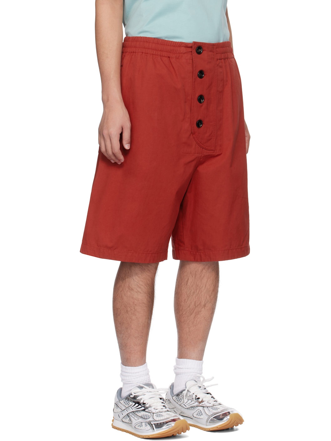 Red Light Cotton Twill Shorts - 2