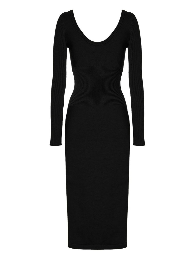long-sleeve luxe merino dress 1