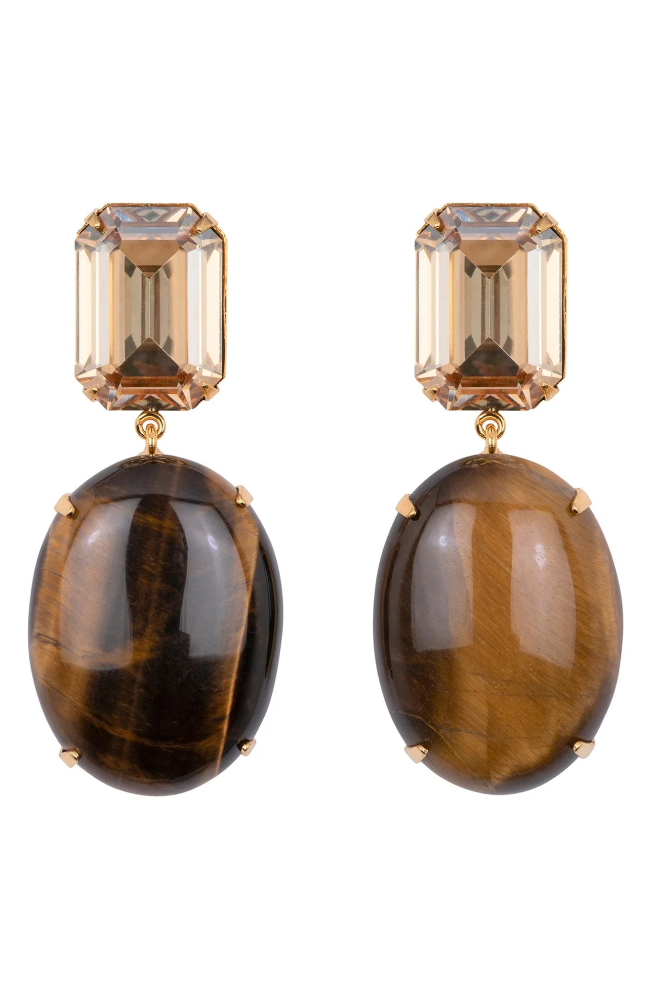 Jennifer Behr Xiomara Drop Earrings in Tigers Eye at Nordstrom - 1