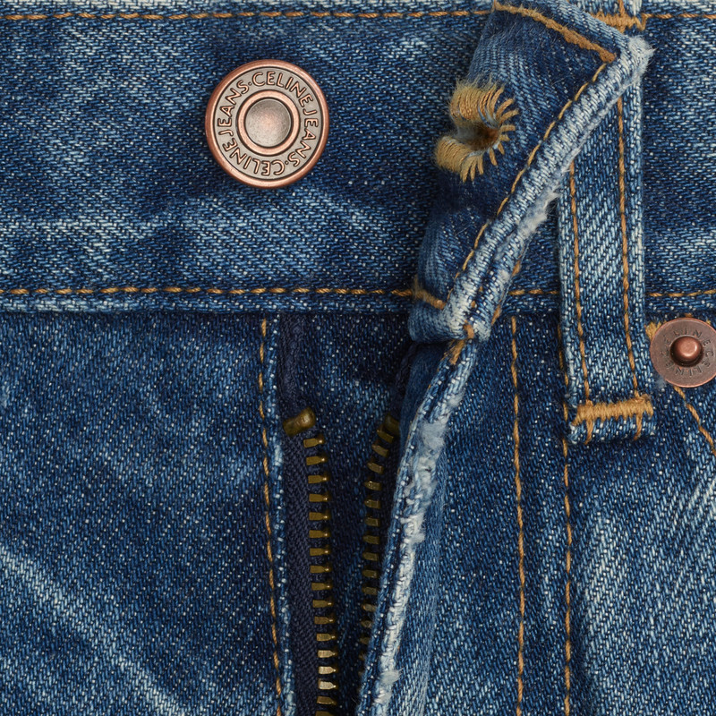 FLARED JEANS IN UNION WASH DENIM TWILL 4
