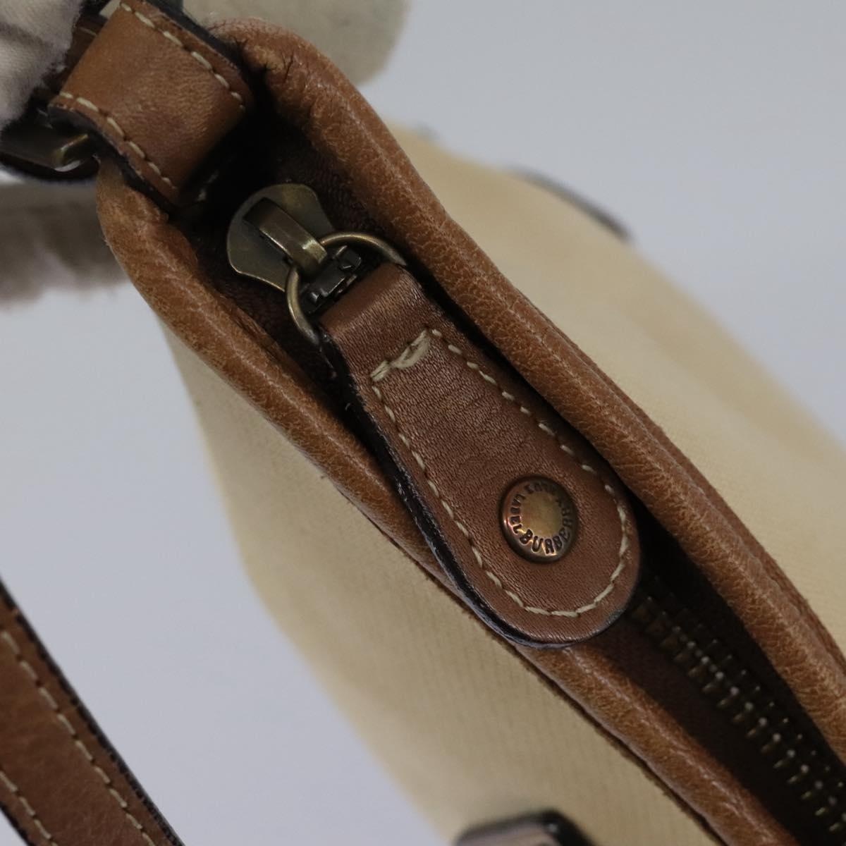 Burberry Blue Label Shoulder Bag Canvas Leather Beige - 11