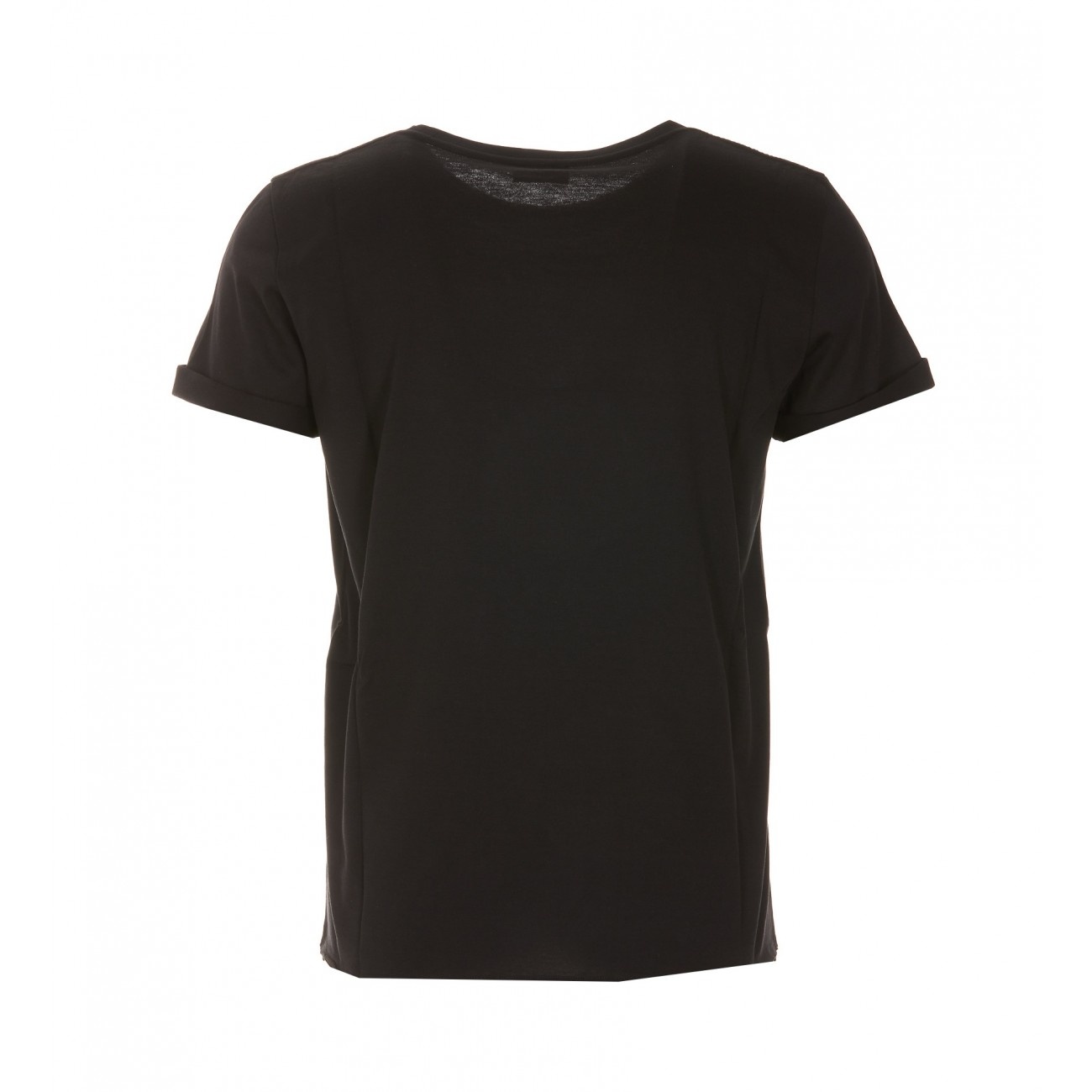 black cotton t-shirt - 2