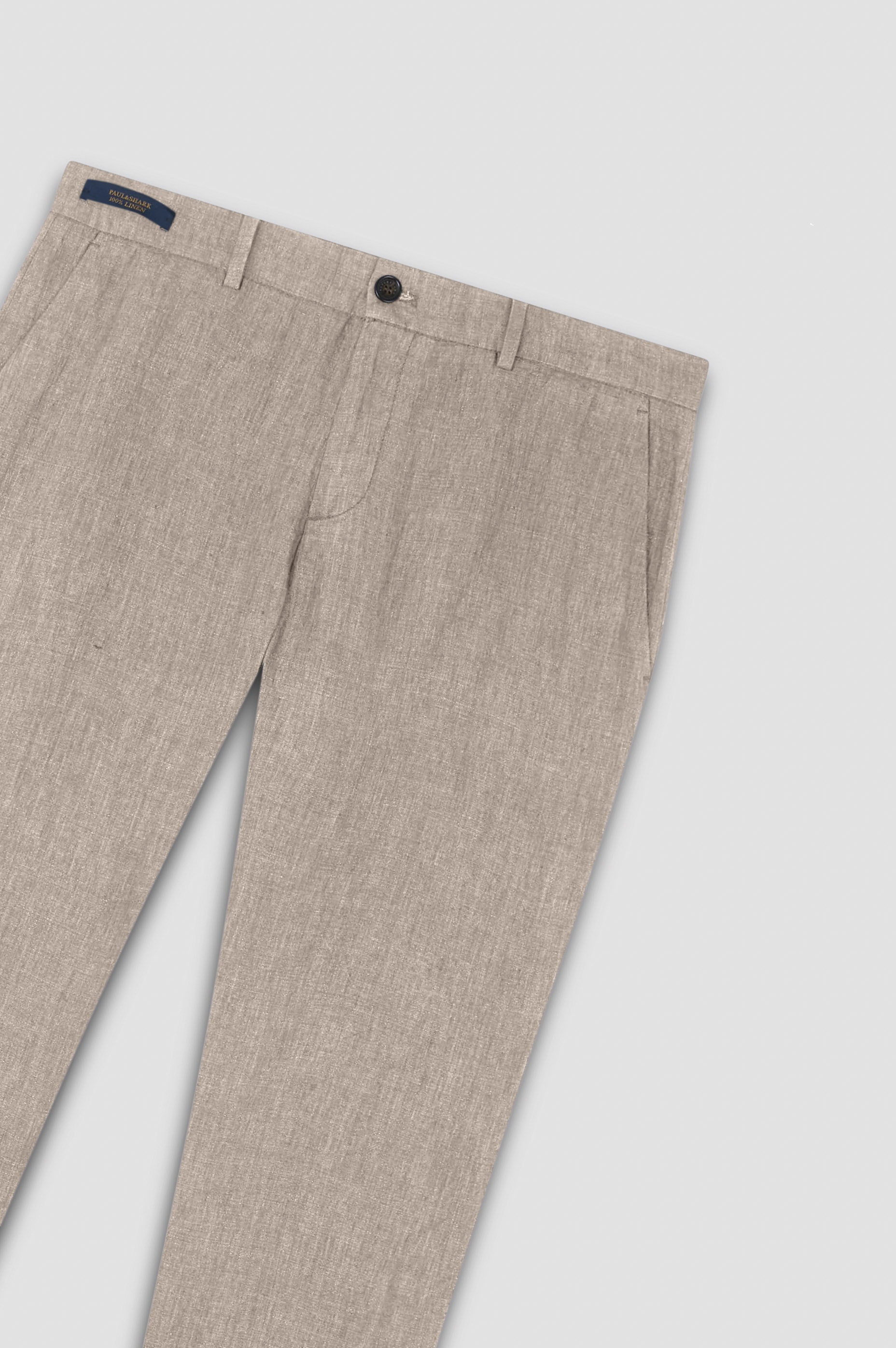REGULAR LINEN CHINO PANTS - 5