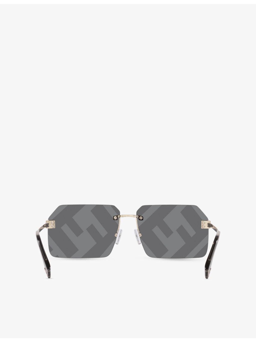 FE40043U Rectangle-Frame Metal Sunglasses - 4