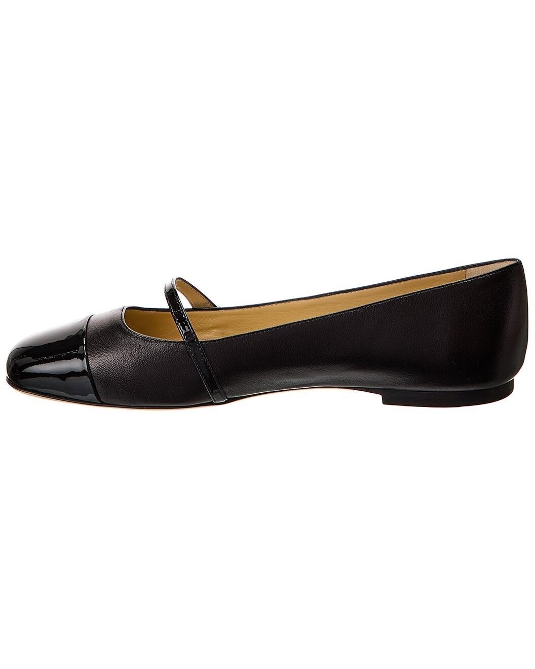 Jimmy Choo Elisa Leather & Patent Flat - 2