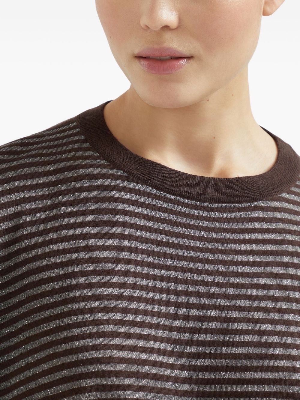 striped T-shirt - 6