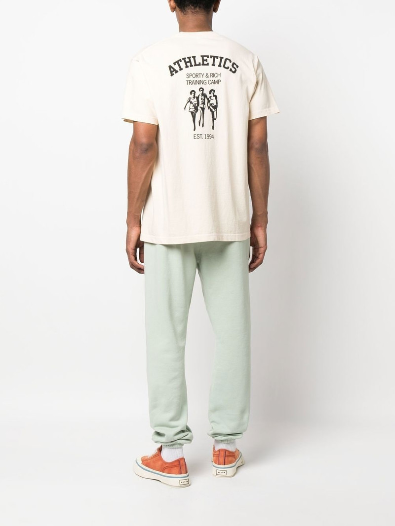 Sporty & Rich Athletics logo-print T-shirt outlook