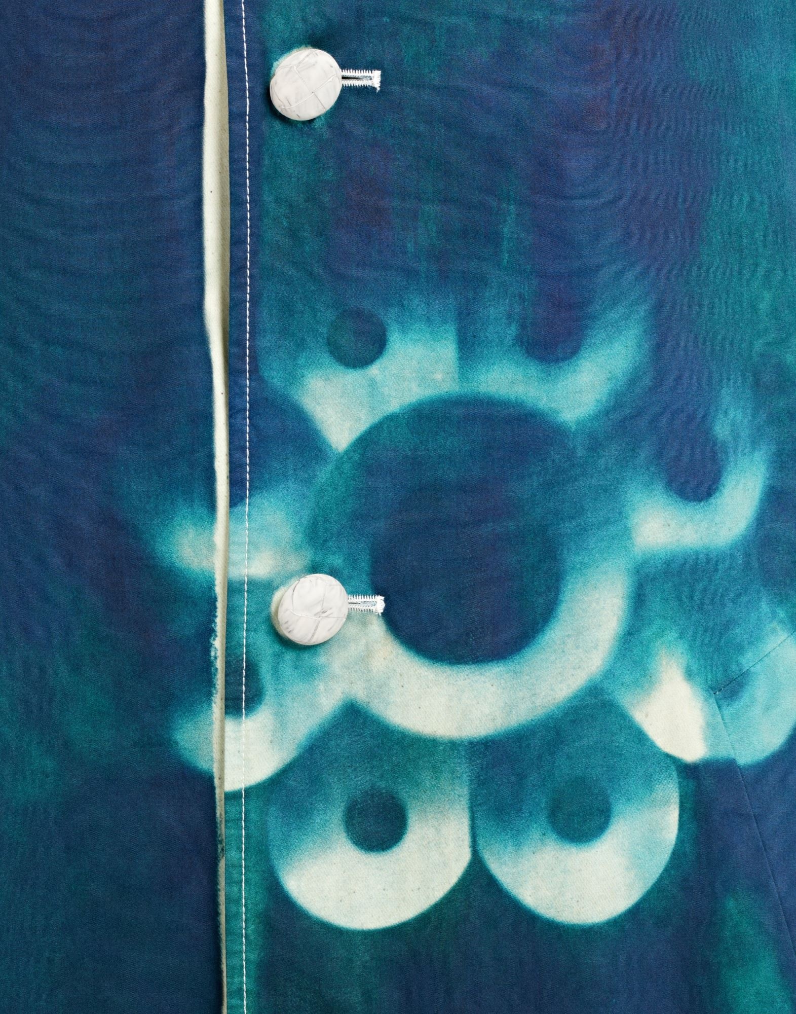 Floreal Cyanotype Canvas Coat - 6