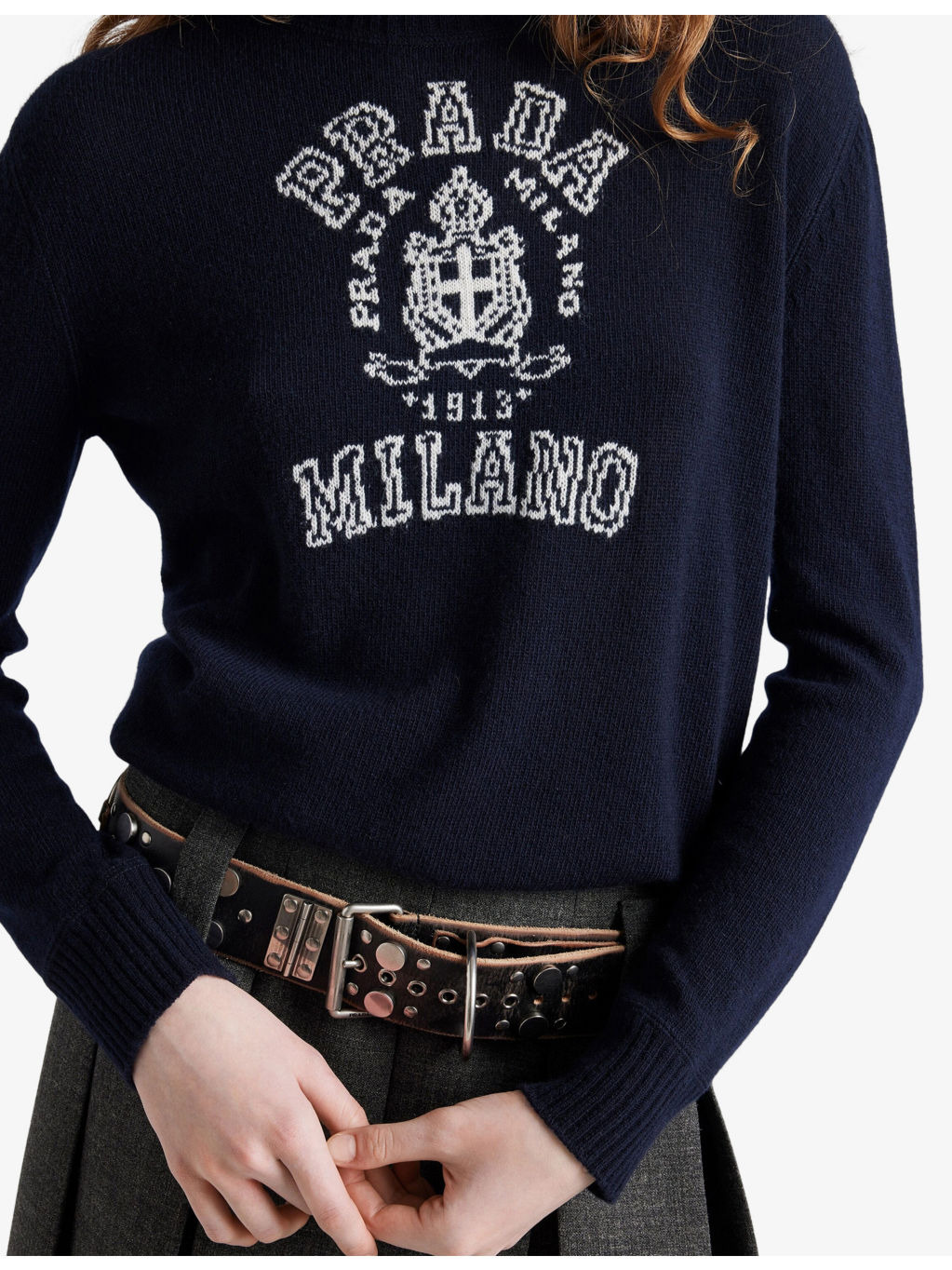 Intarsia-Logo Wool and Cashmere Jumper - 4