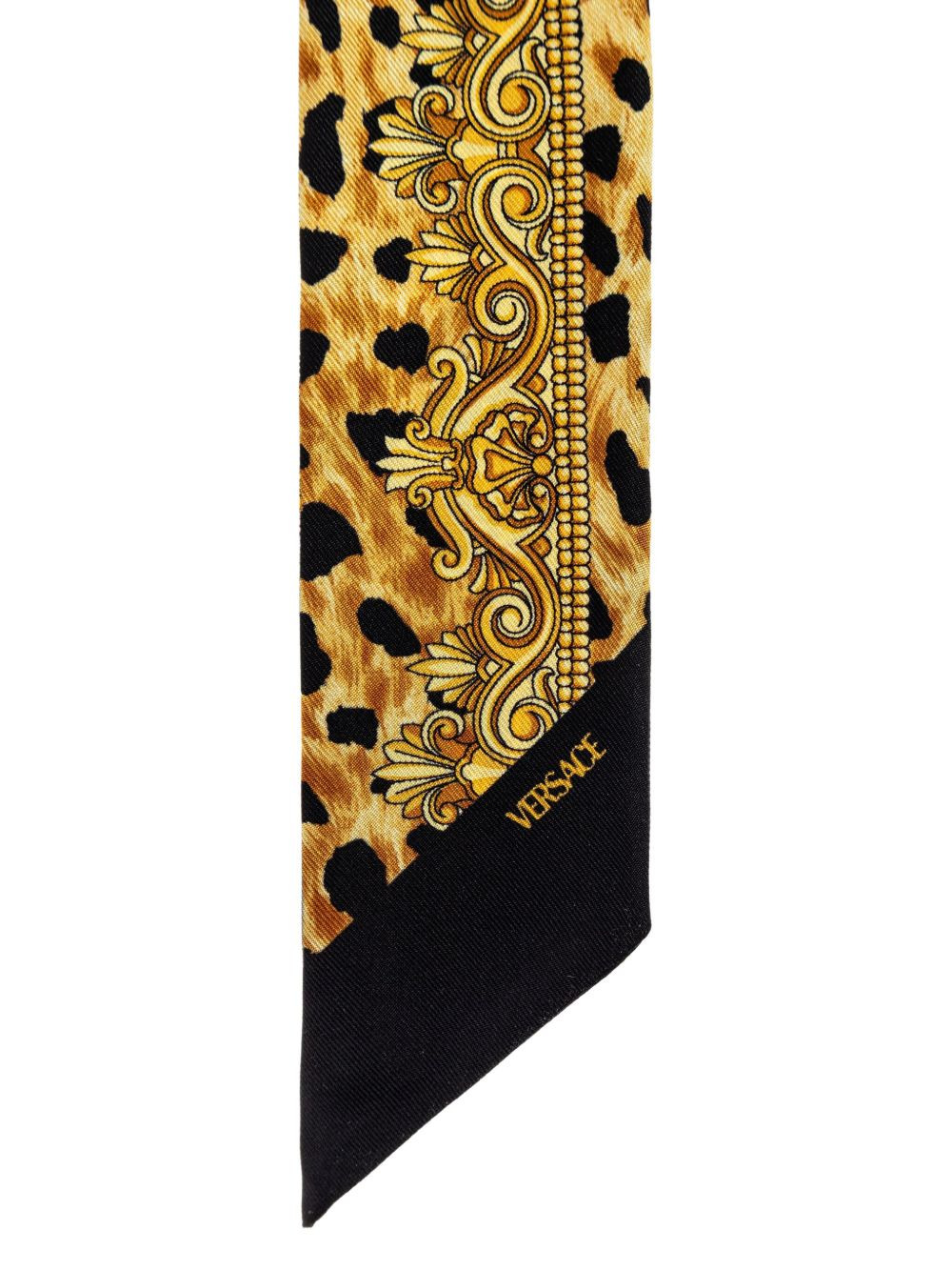 Barocco leopard-print scarf - 4