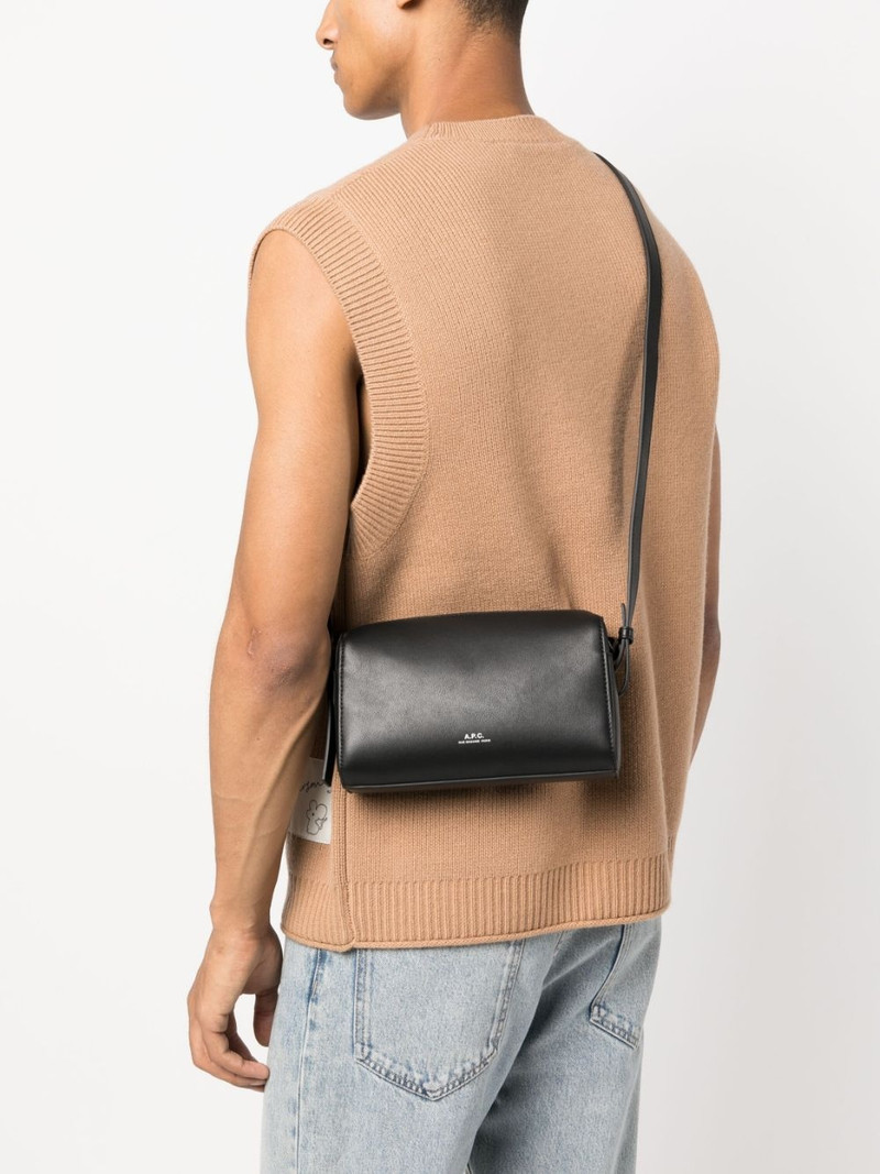 A.P.C. Nino faux-leather messenger bag outlook