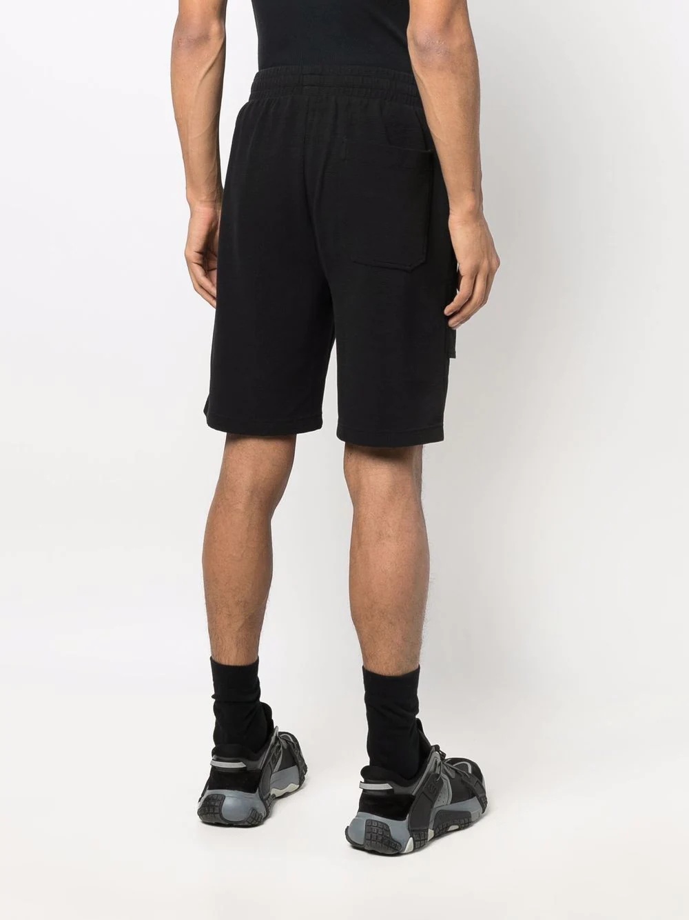asymmetric-layered woven shorts - 4